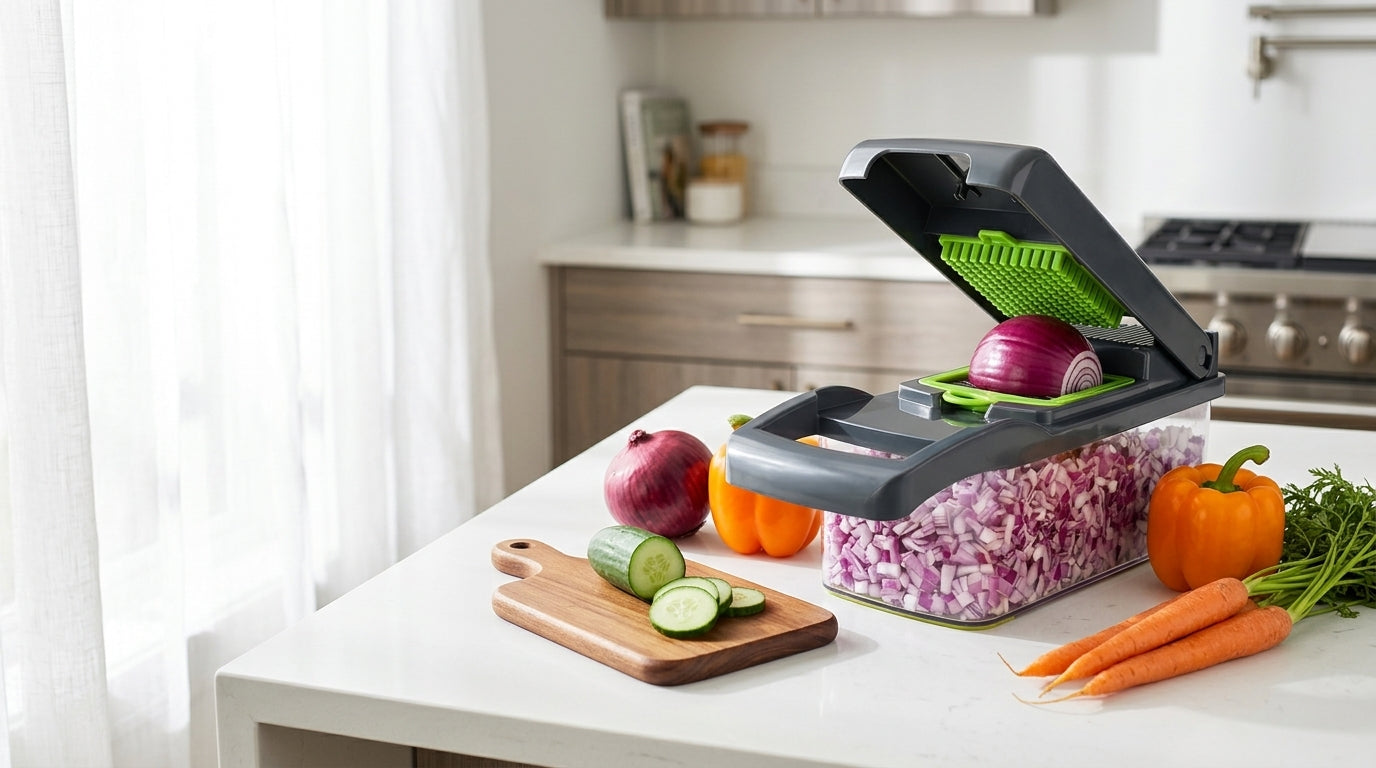 16-in-1 vegetable chopper and dicer kit — Lifestyle - Home | Generated by Modelize